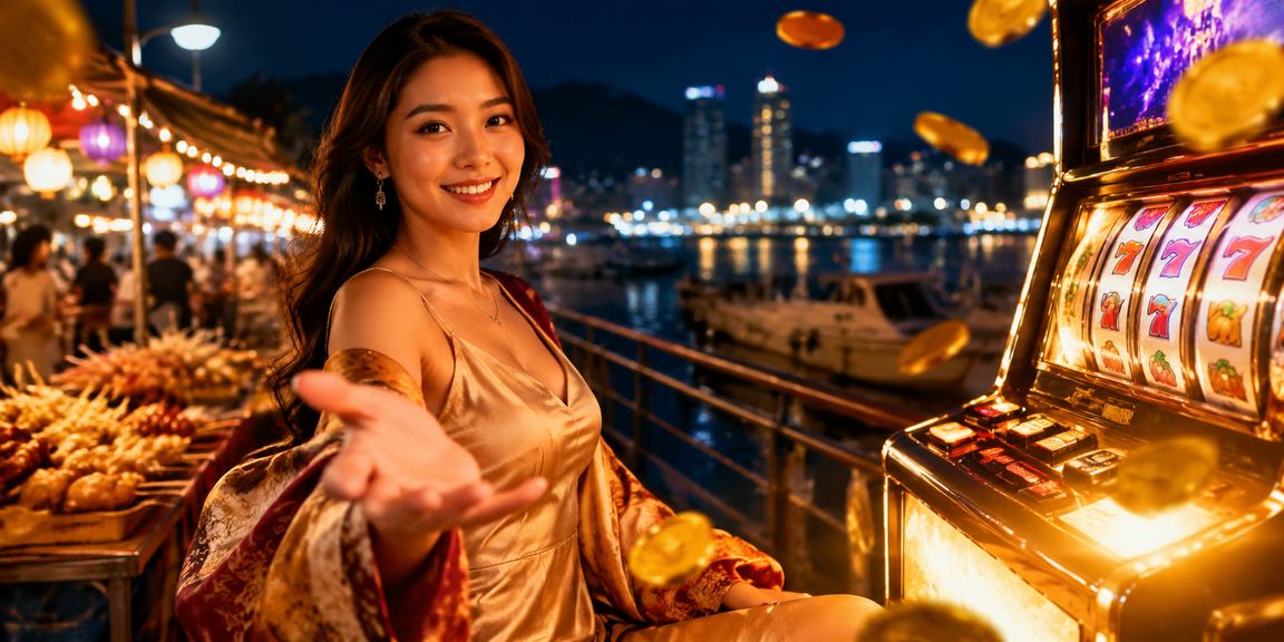 Người chơi tại chợ đêm Nha Trang thử nghiệm slot game trên điện thoại sau giờ dạo phố
